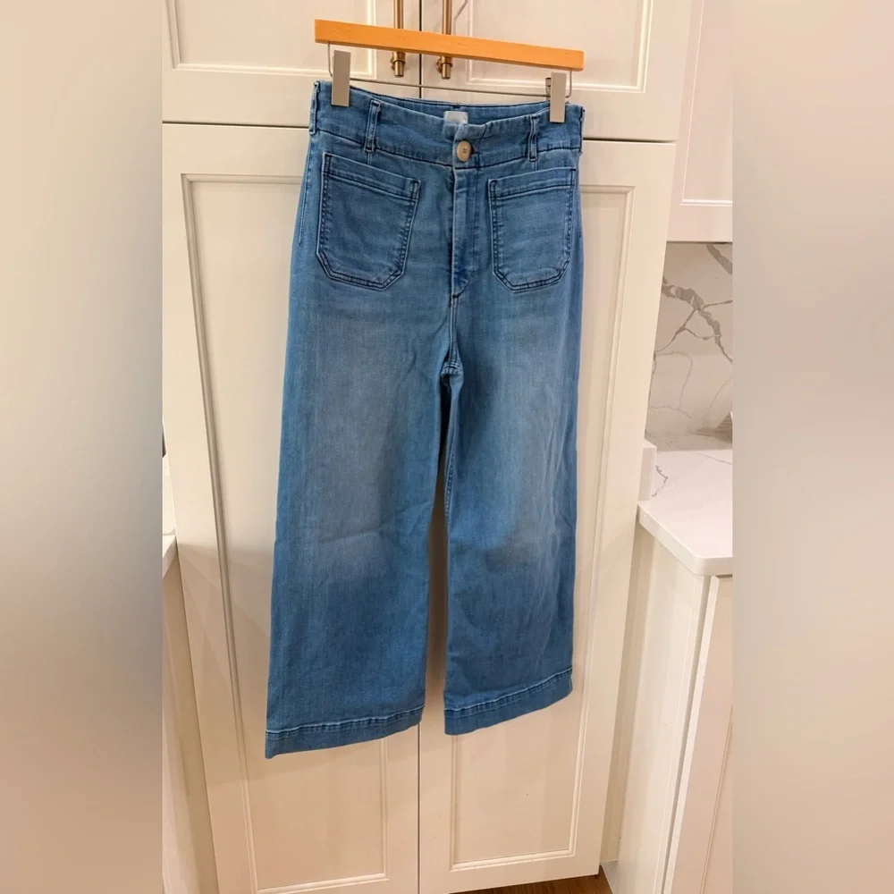 Maeve Colette Wide-Leg Crop Jeans - Picture 2 of 5